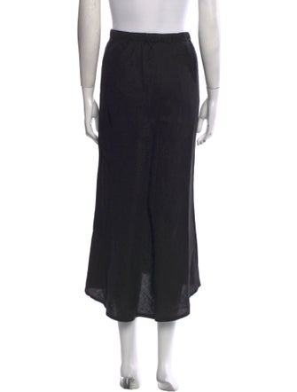James Perse Linen Midi Length Skirt