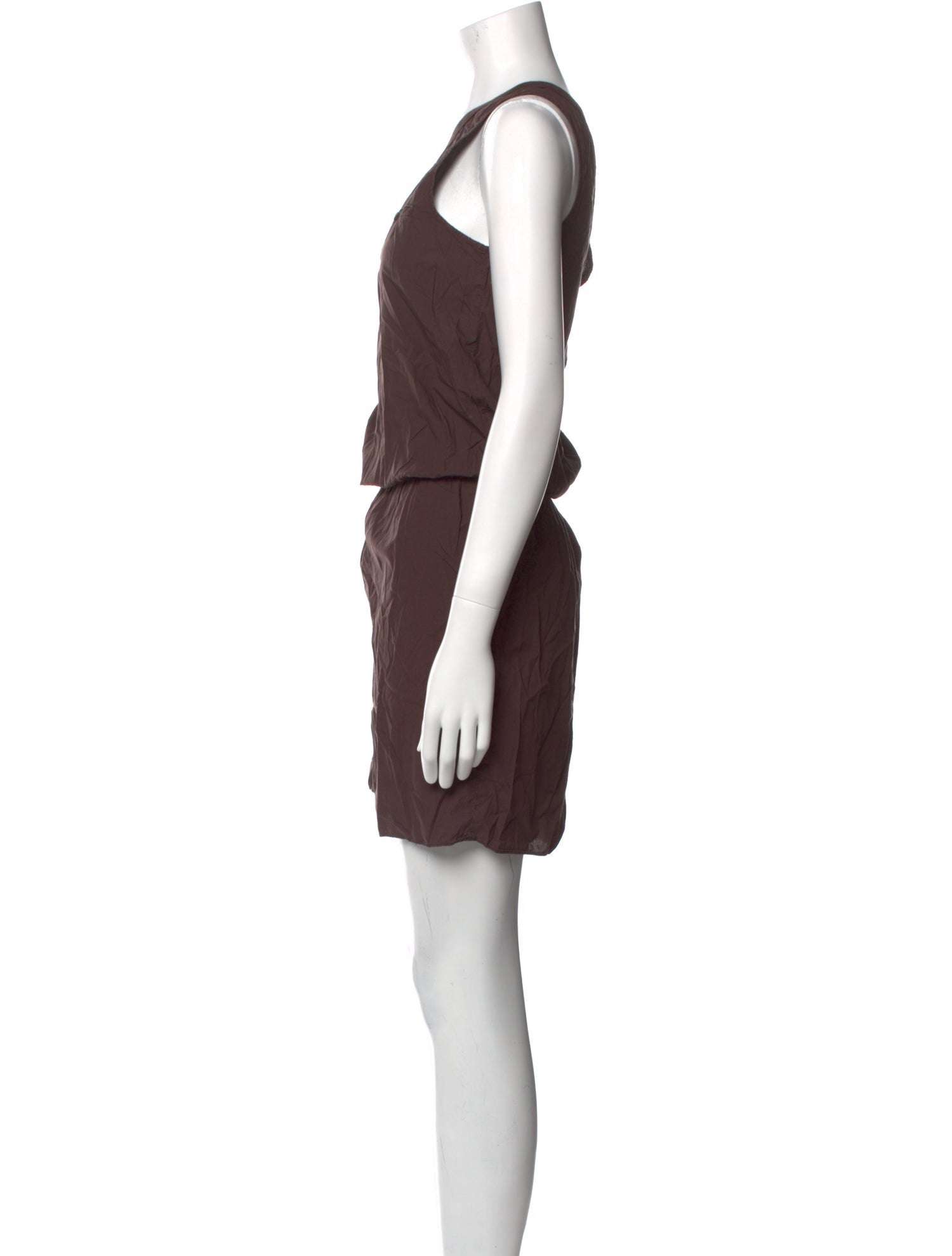 James Perse Scoop Neck Knee-Length Dress