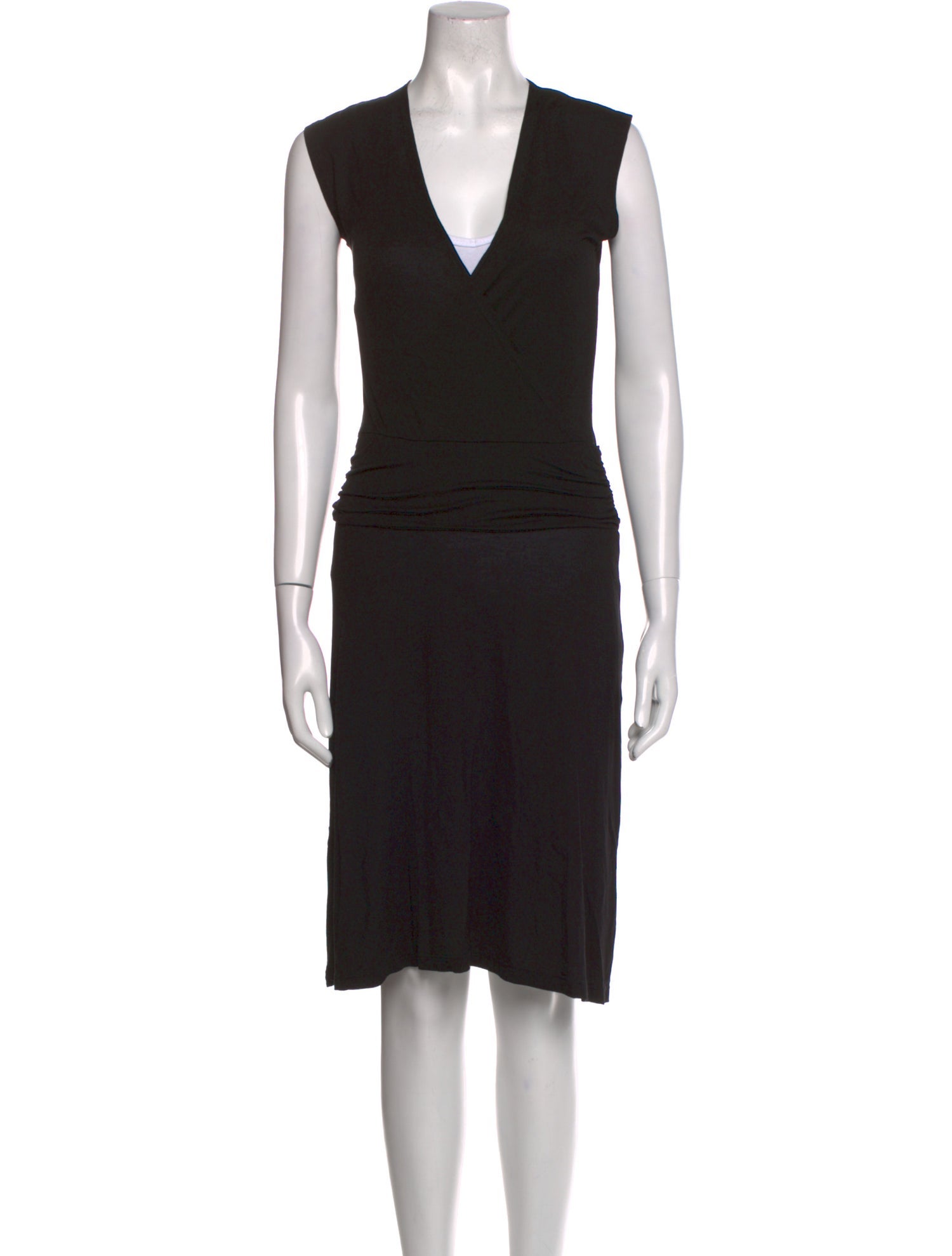 James Perse V-Neck Midi Length Dress