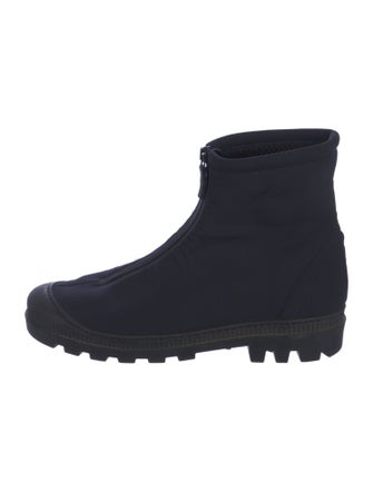 James Perse Leather Rain Boots