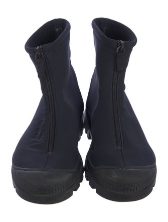 James Perse Leather Rain Boots