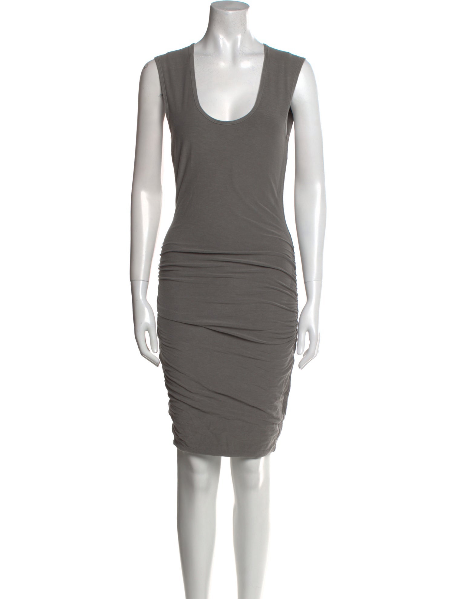 James Perse Scoop Neck Knee-Length Dress