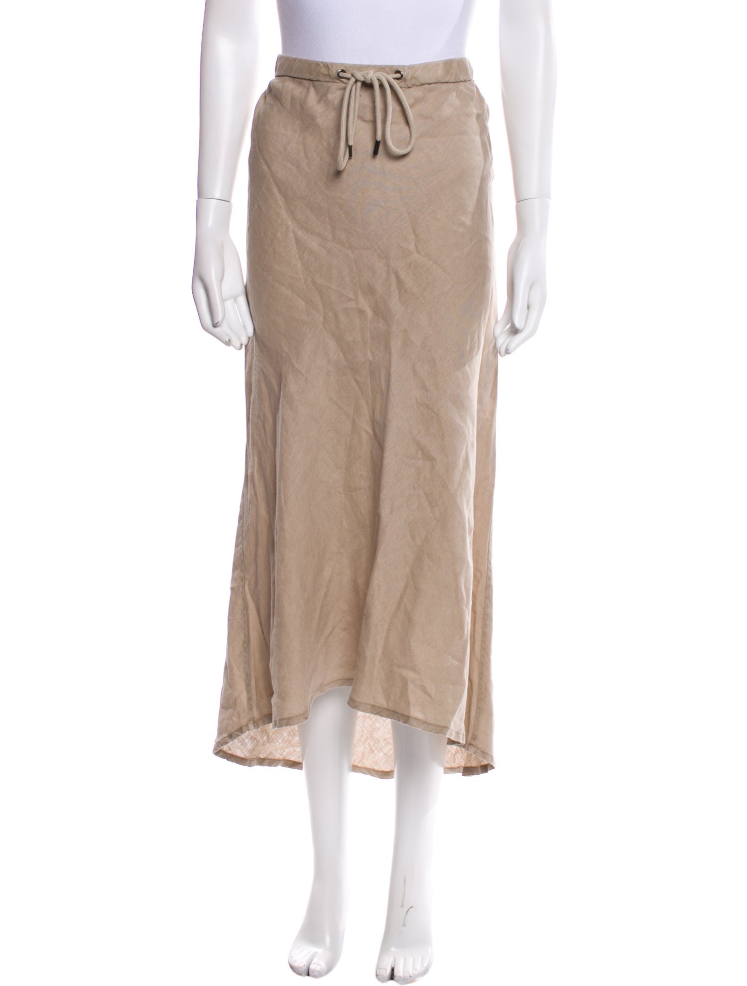 James Perse Linen Midi Length Skirt