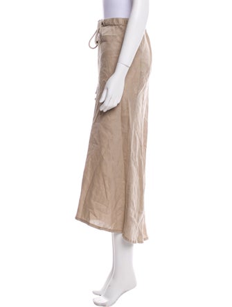 James Perse Linen Midi Length Skirt