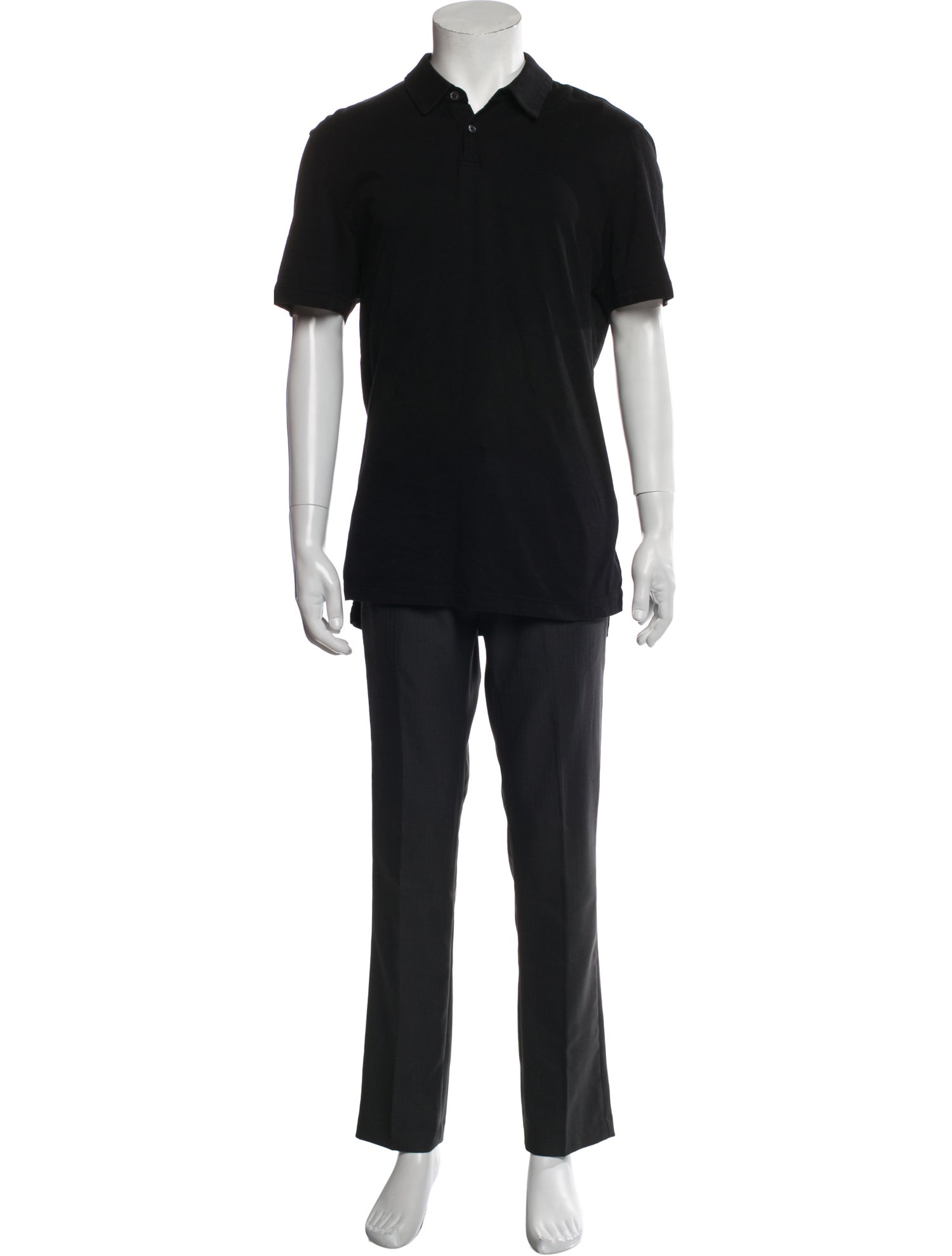 James Perse Collar Short Sleeve Polo Shirt