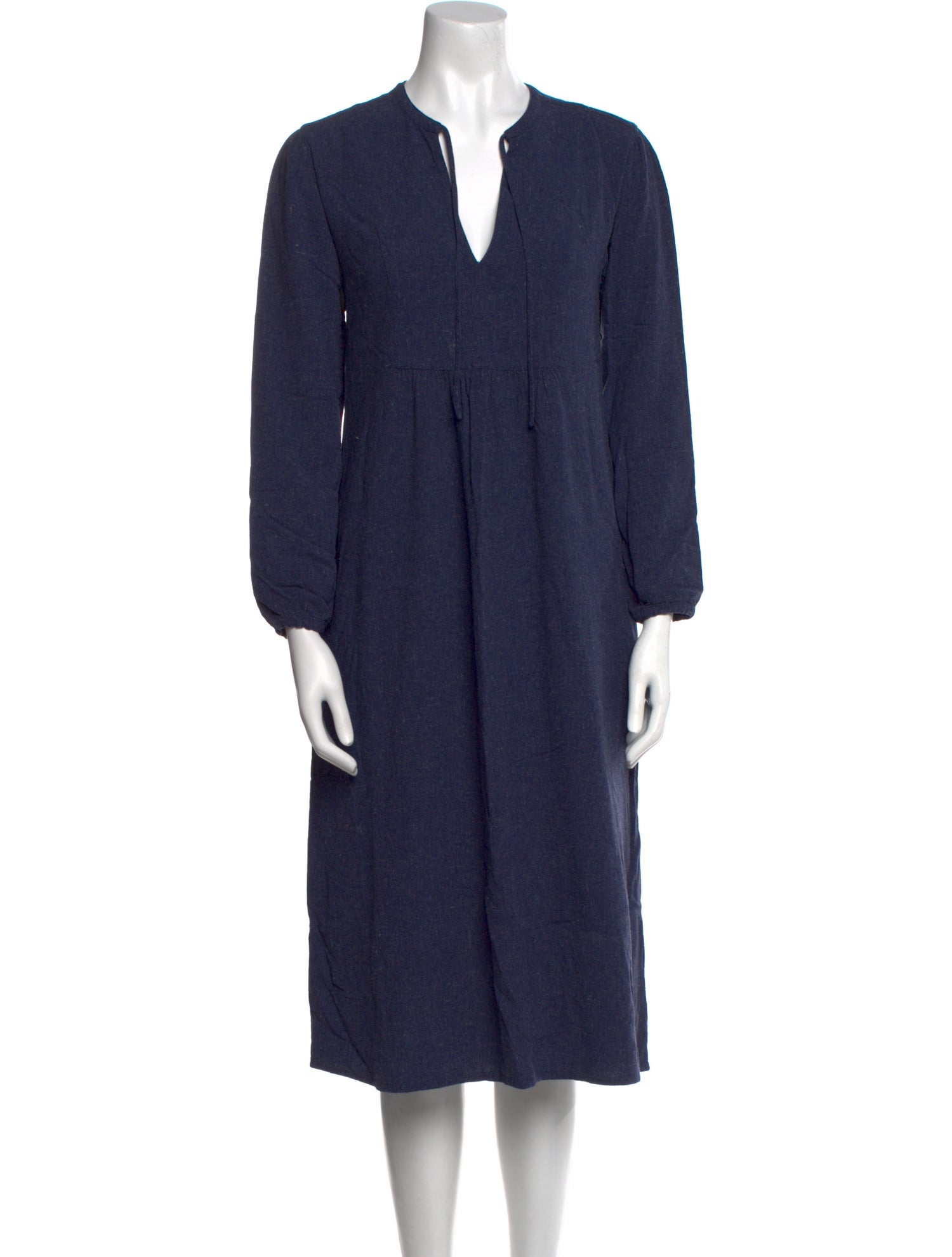 James Perse V-Neck Midi Length Dress