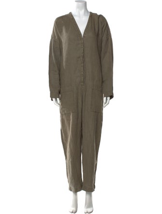 James Perse V-Neck Jumpsuit