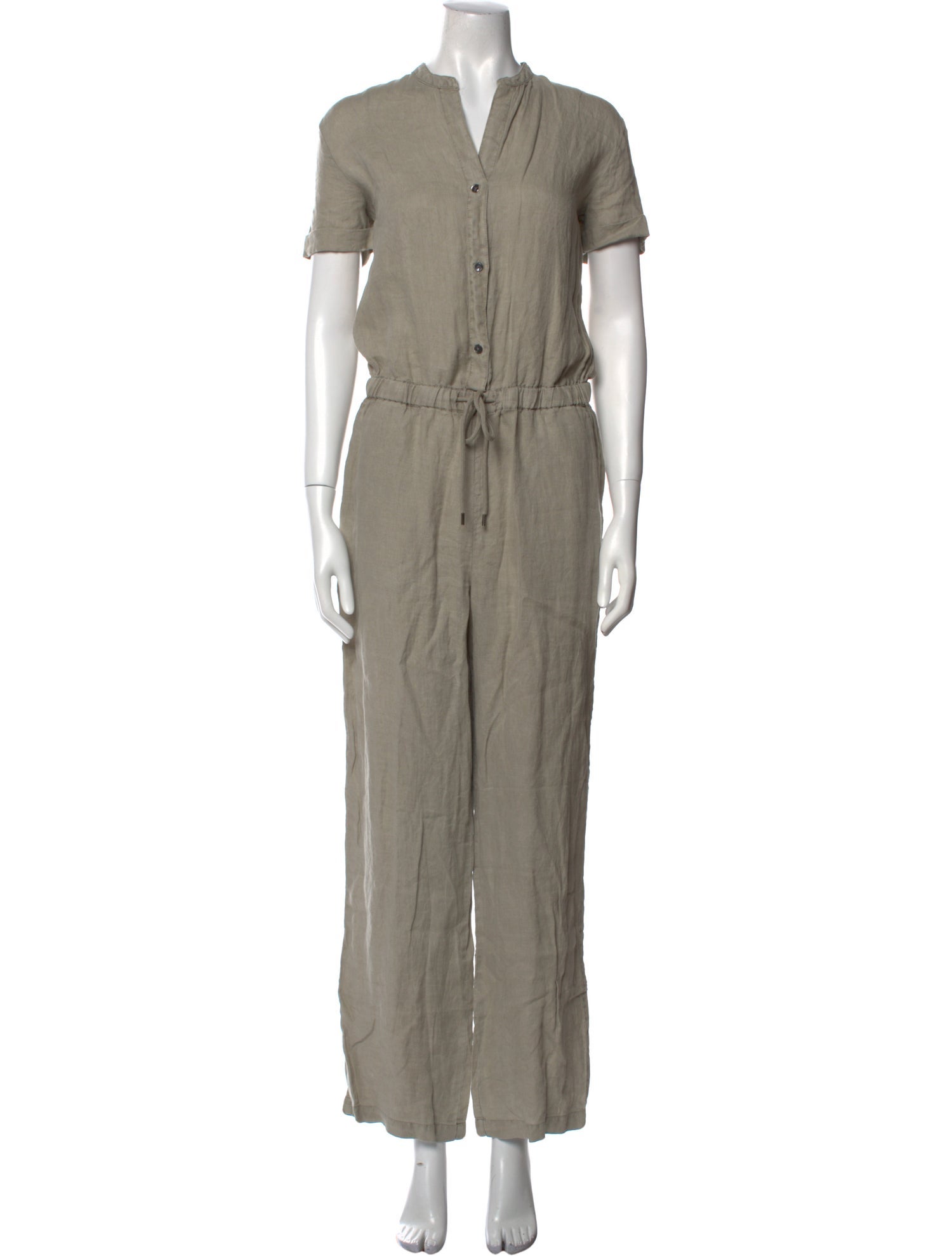 James Perse Linen V-Neck Jumpsuit w/ Tags