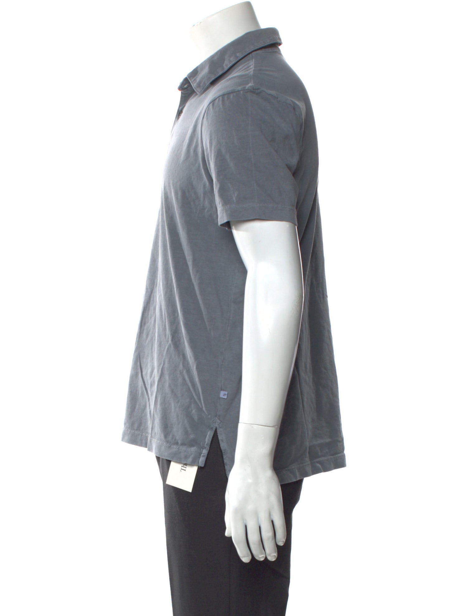 James Perse V-Neck Short Sleeve Polo Shirt