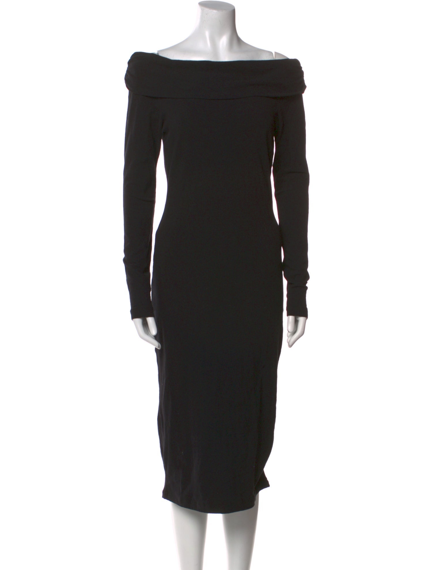 James Perse Cowl Neck Midi Length Dress