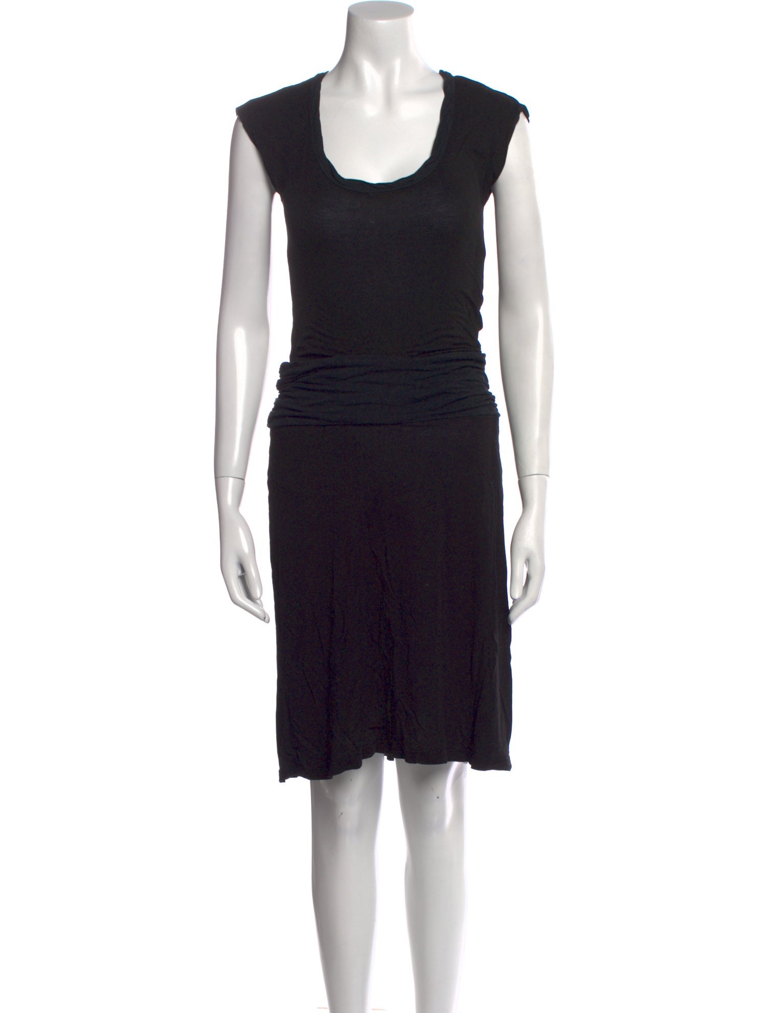 James Perse Scoop Neck Knee-Length Dress