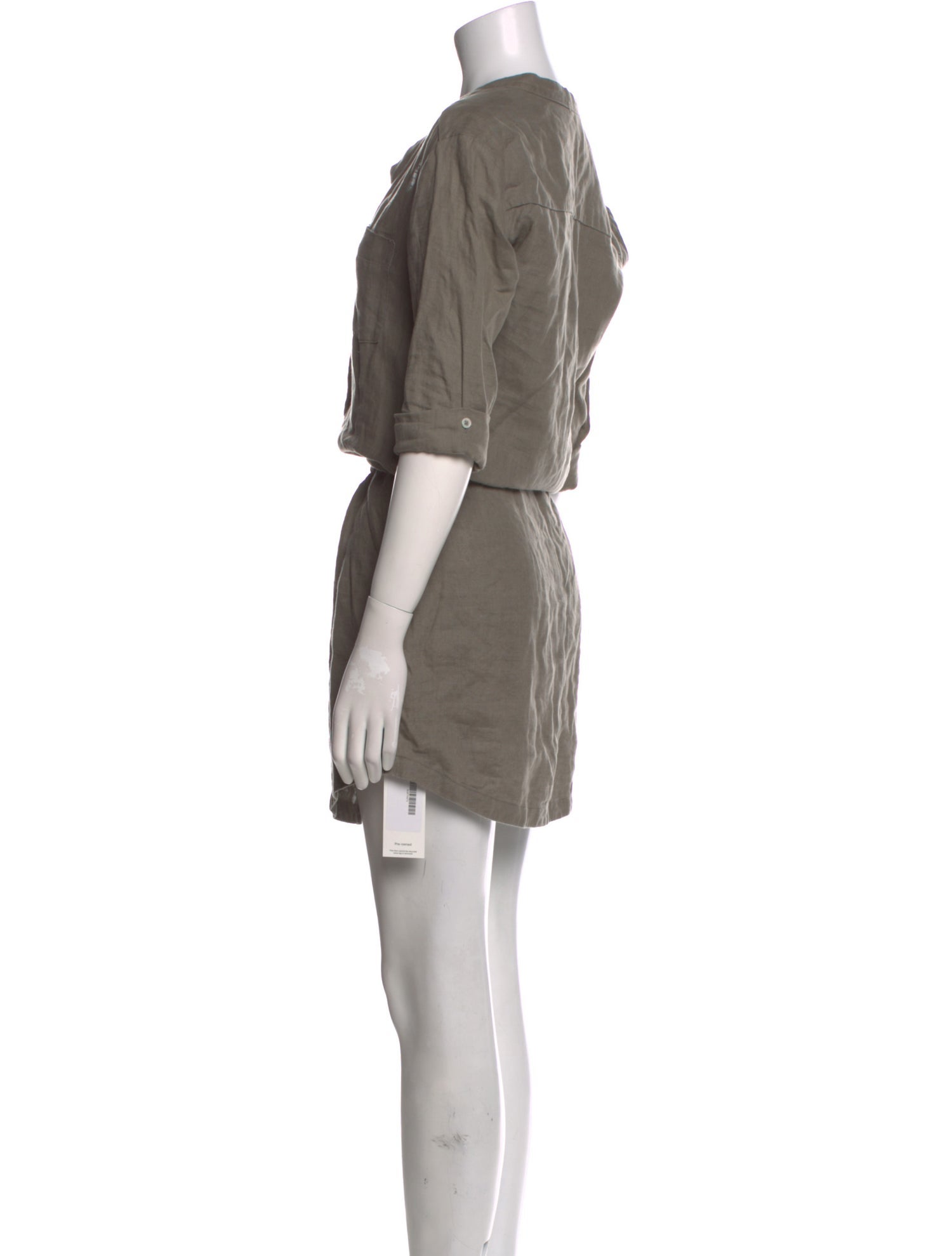 James Perse Linen Knee-Length Dress