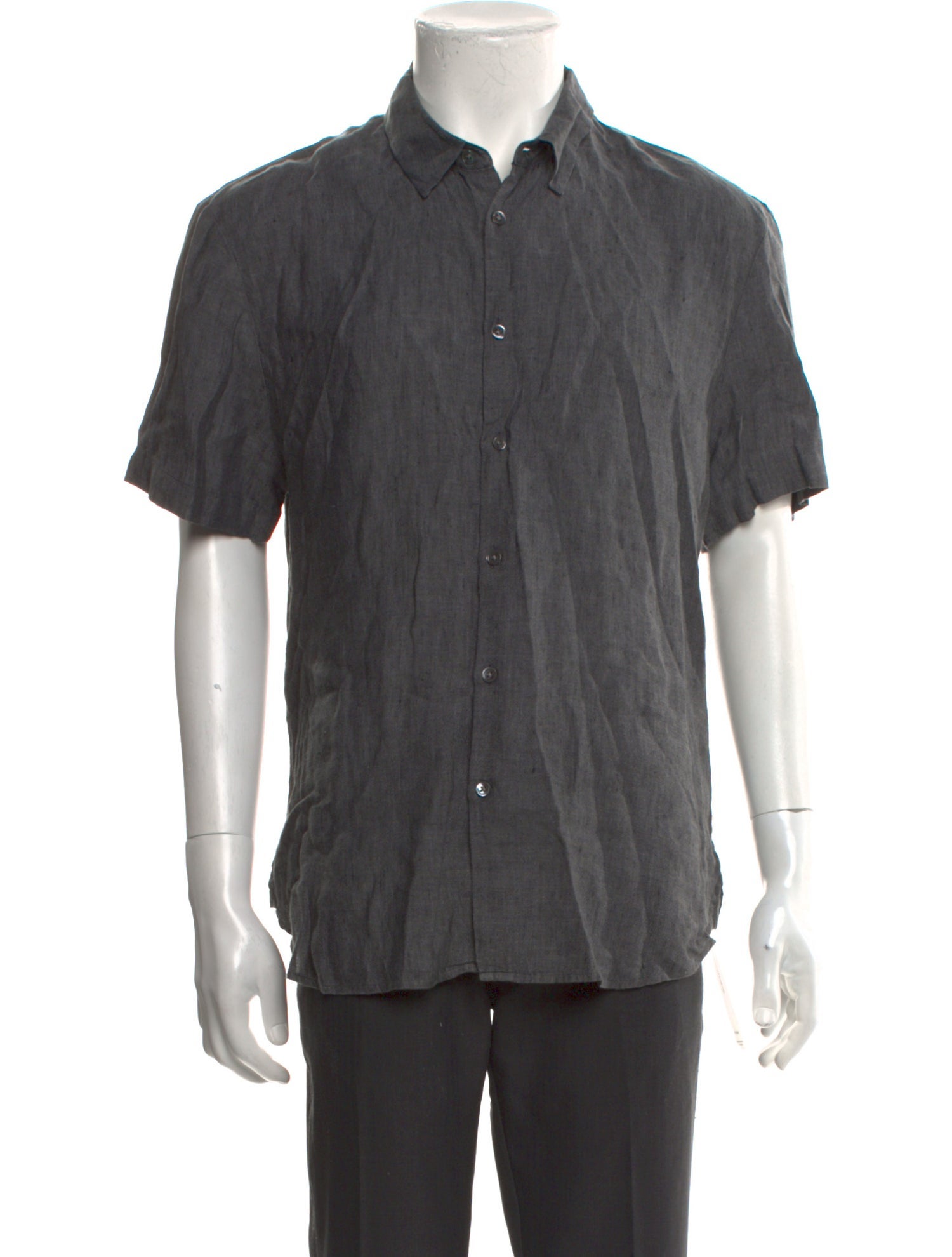 James Perse Linen Three-Quarter Sleeve Shirt