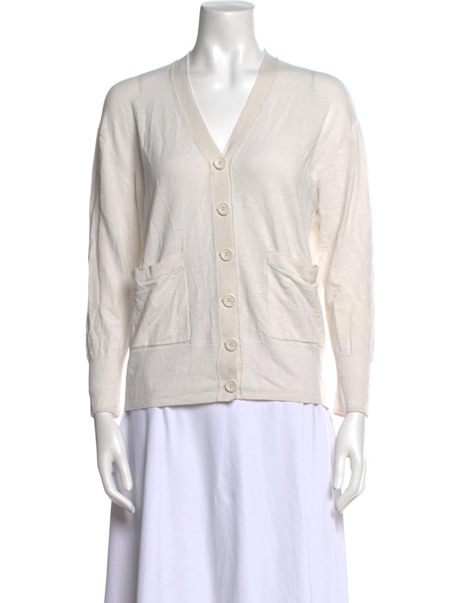 James Perse Linen V-Neck Sweater