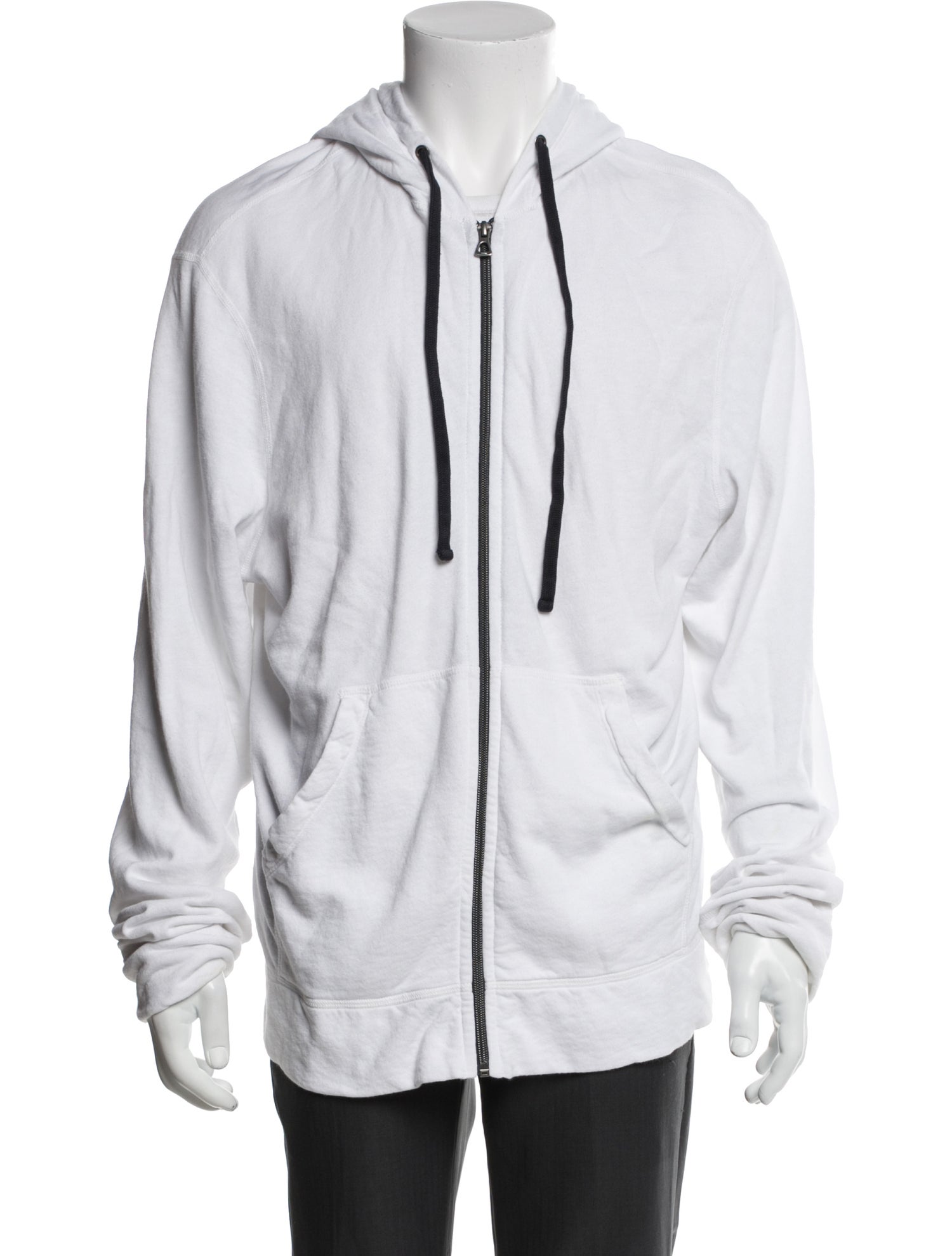 James Perse V-Neck Long Sleeve Hoodie