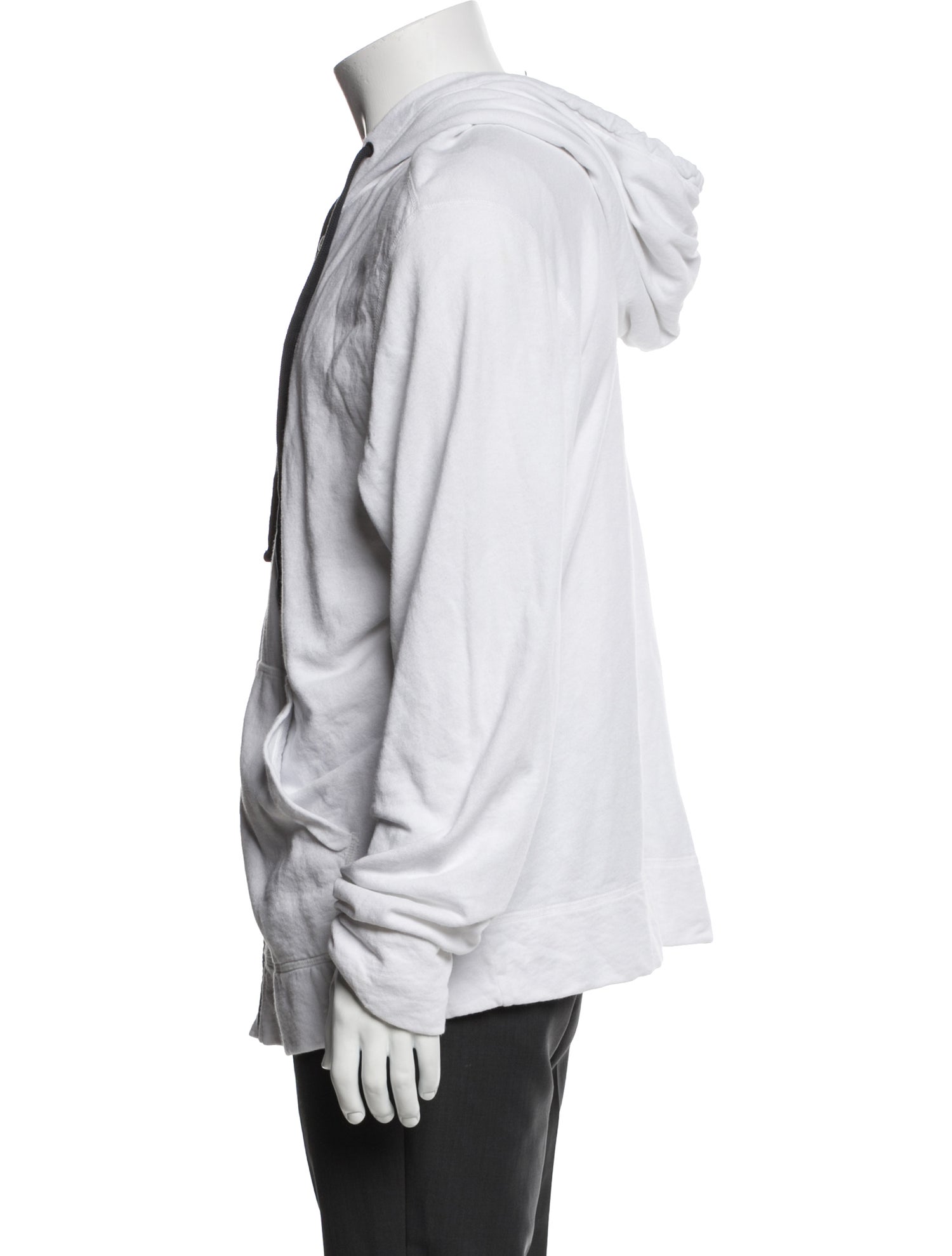 James Perse V-Neck Long Sleeve Hoodie