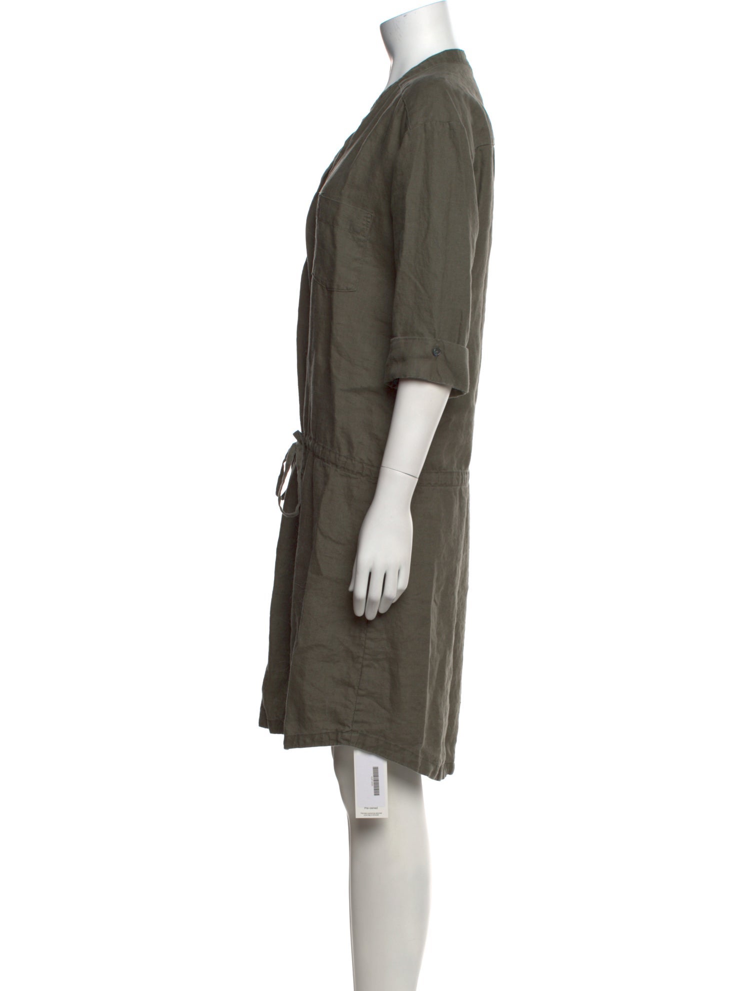 James Perse Linen Knee-Length Dress