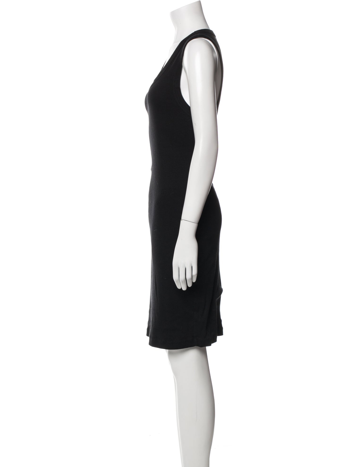 James Perse Scoop Neck Knee-Length Dress