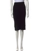 James Perse Raw-Edge Trim Knee-Length Skirt