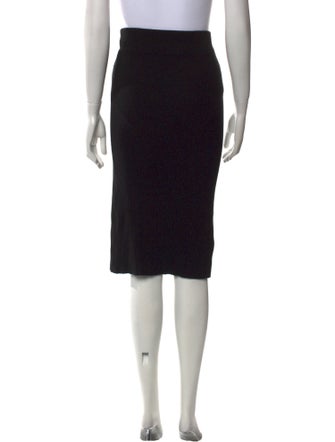 James Perse Raw-Edge Trim Knee-Length Skirt