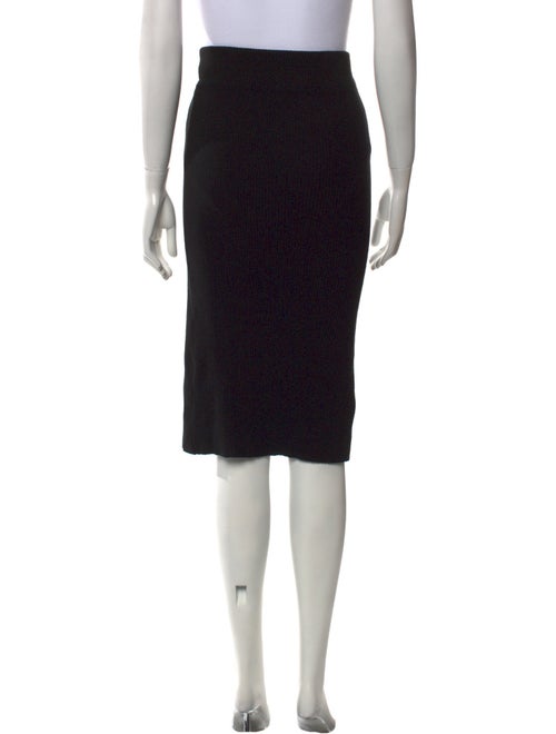 James Perse Raw-Edge Trim Knee-Length Skirt