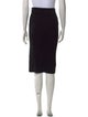 James Perse Raw-Edge Trim Knee-Length Skirt