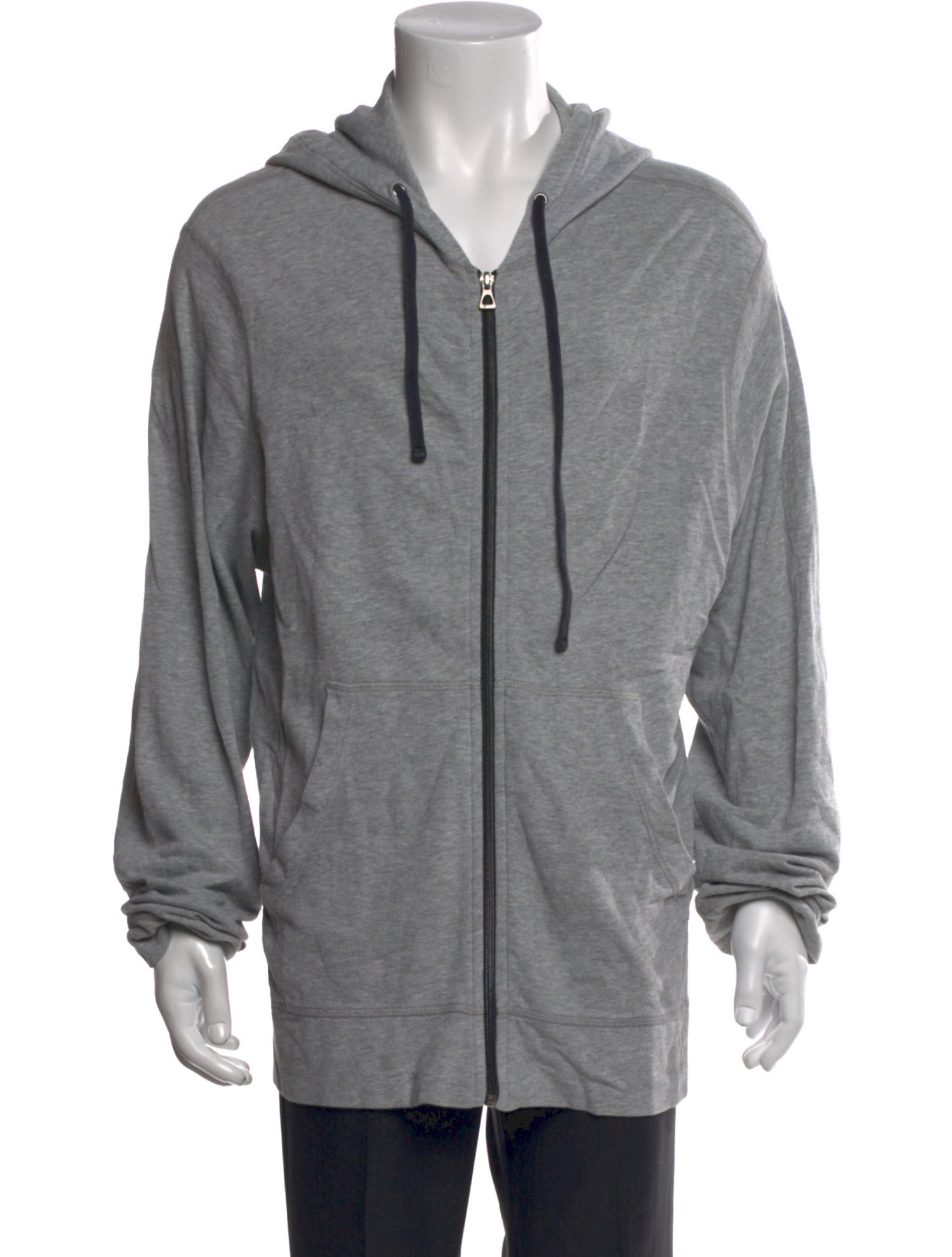 James Perse V-Neck Long Sleeve Hoodie