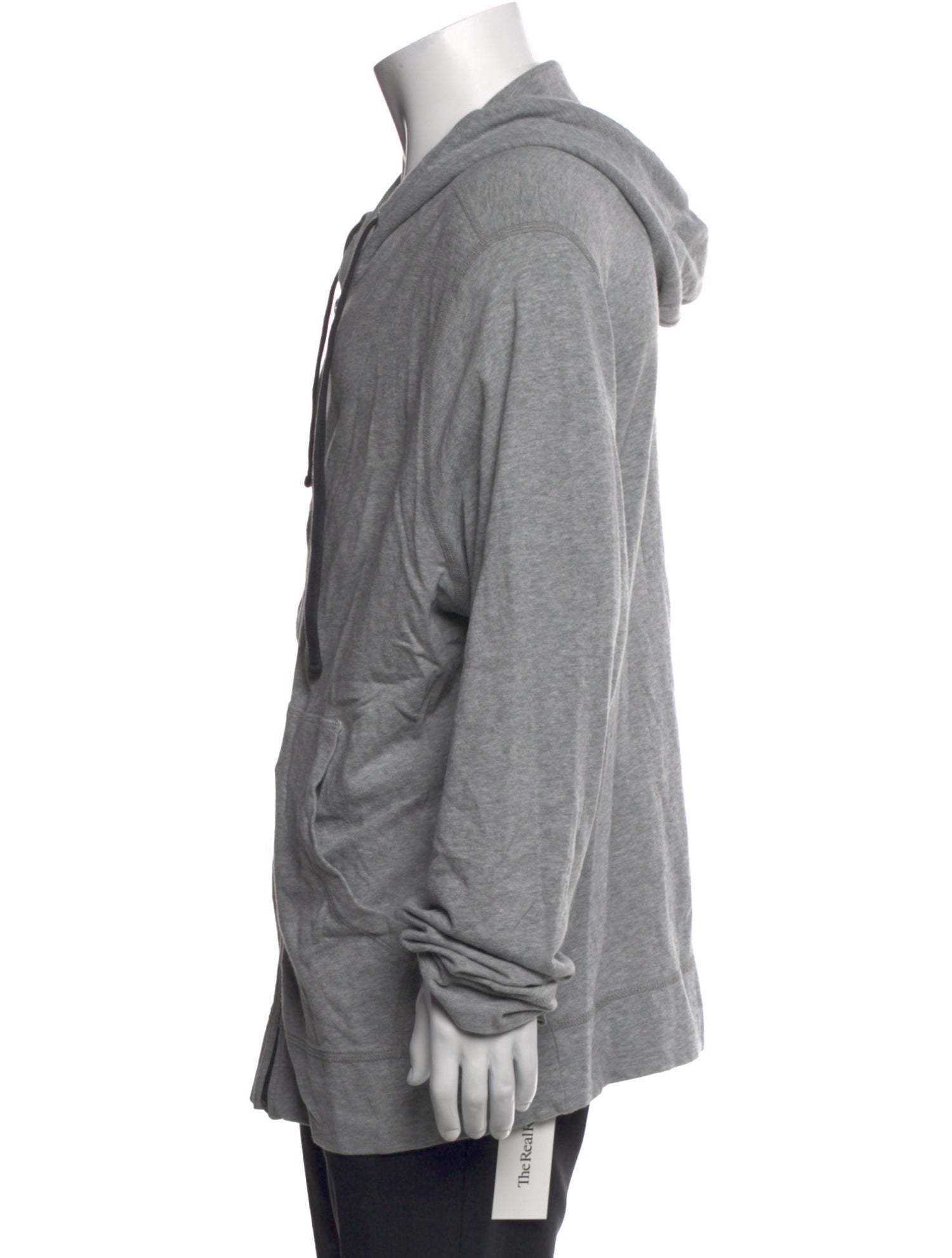 James Perse V-Neck Long Sleeve Hoodie