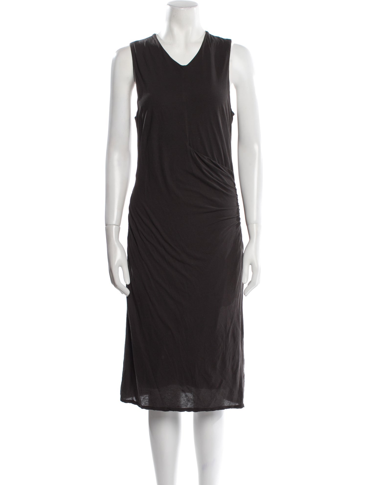James Perse V-Neck Knee-Length Dress