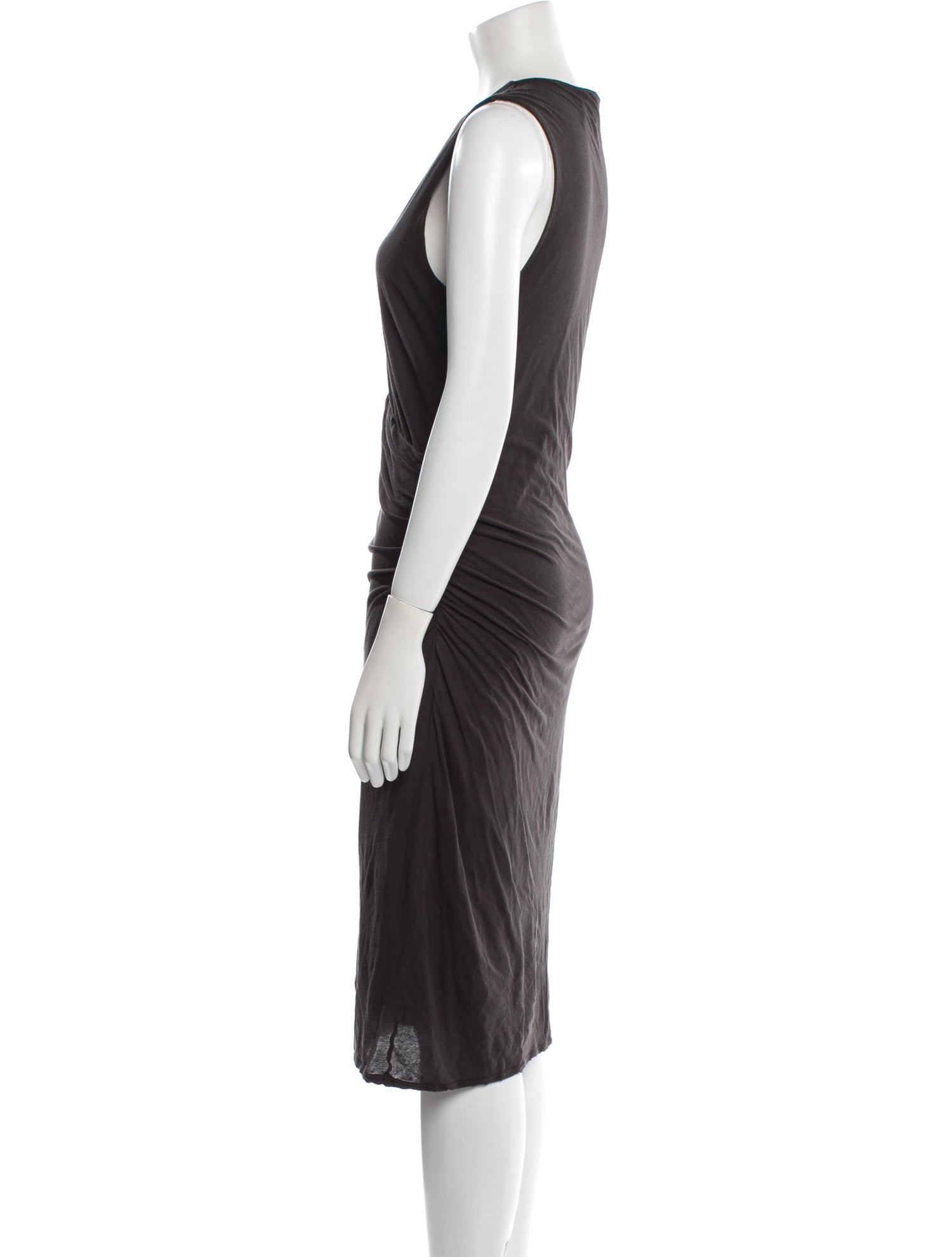 James Perse V-Neck Knee-Length Dress