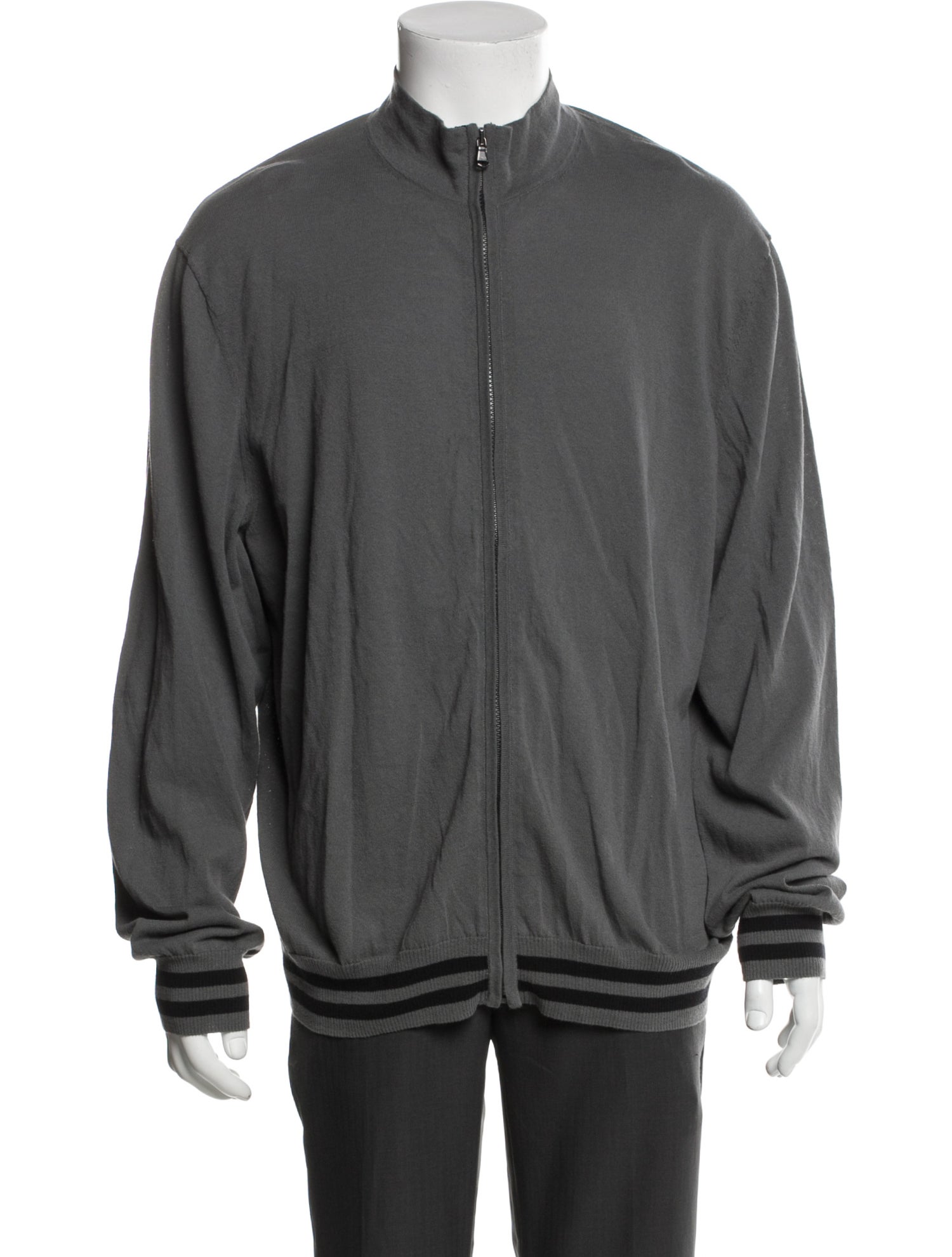 James Perse Mock Neck Long Sleeve Cardigan