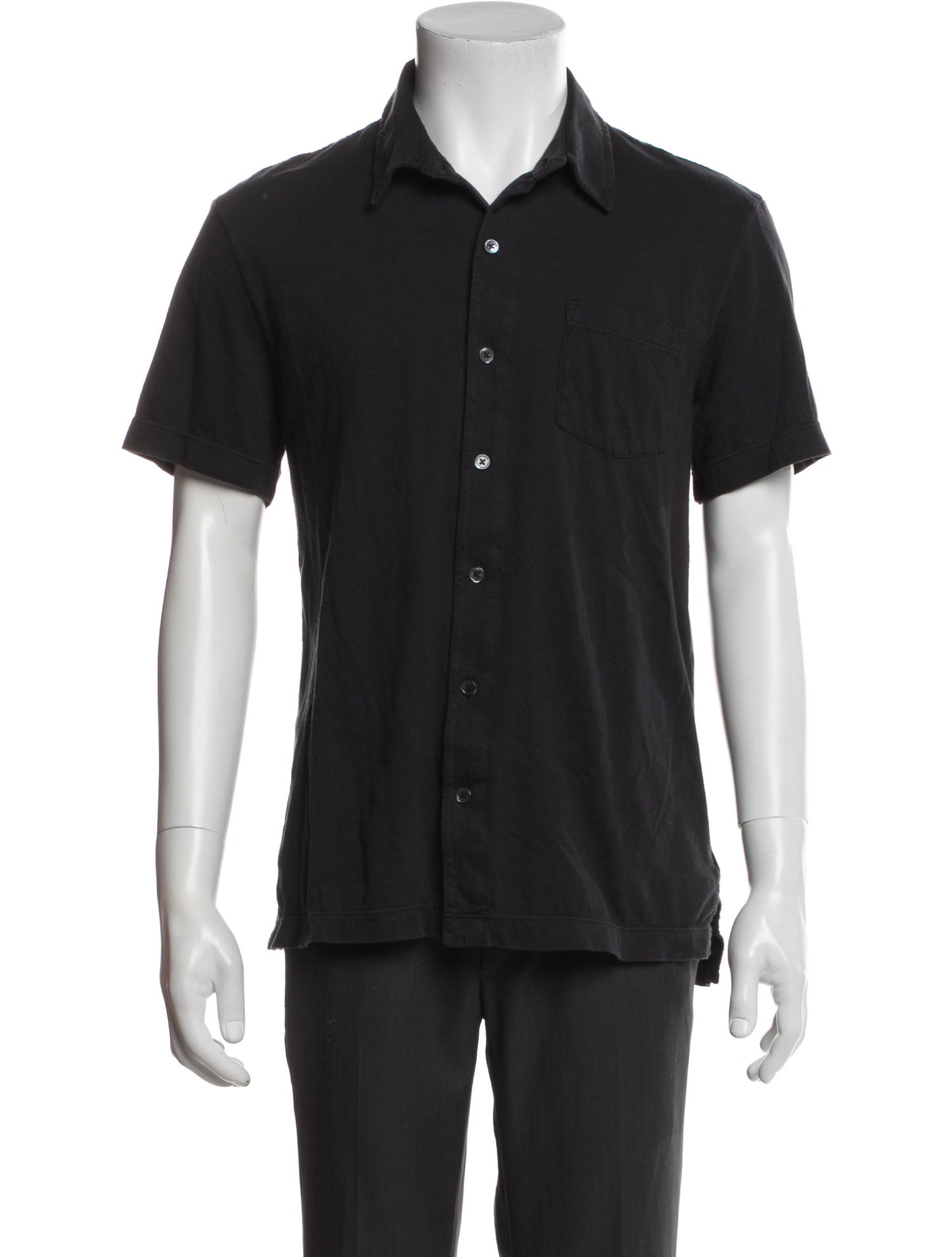 James Perse Collar Short Sleeve Polo Shirt