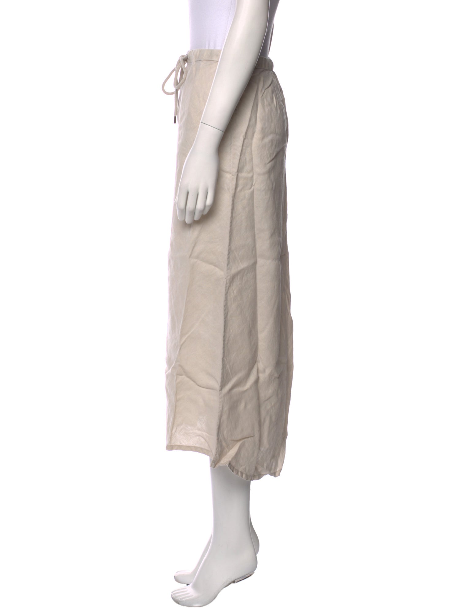 James Perse Linen Midi Length Skirt