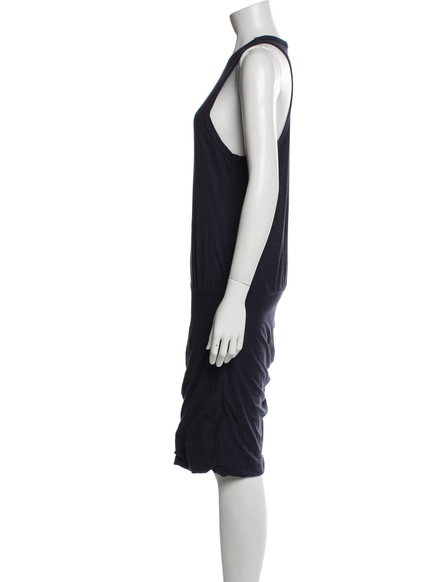 James Perse Scoop Neck Midi Length Dress