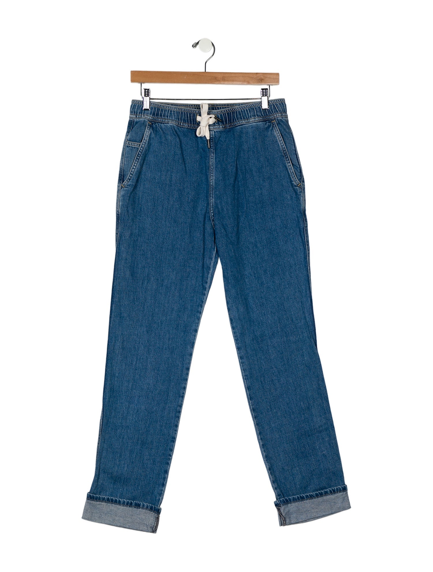 James Perse High-Rise Straight Leg Jeans
