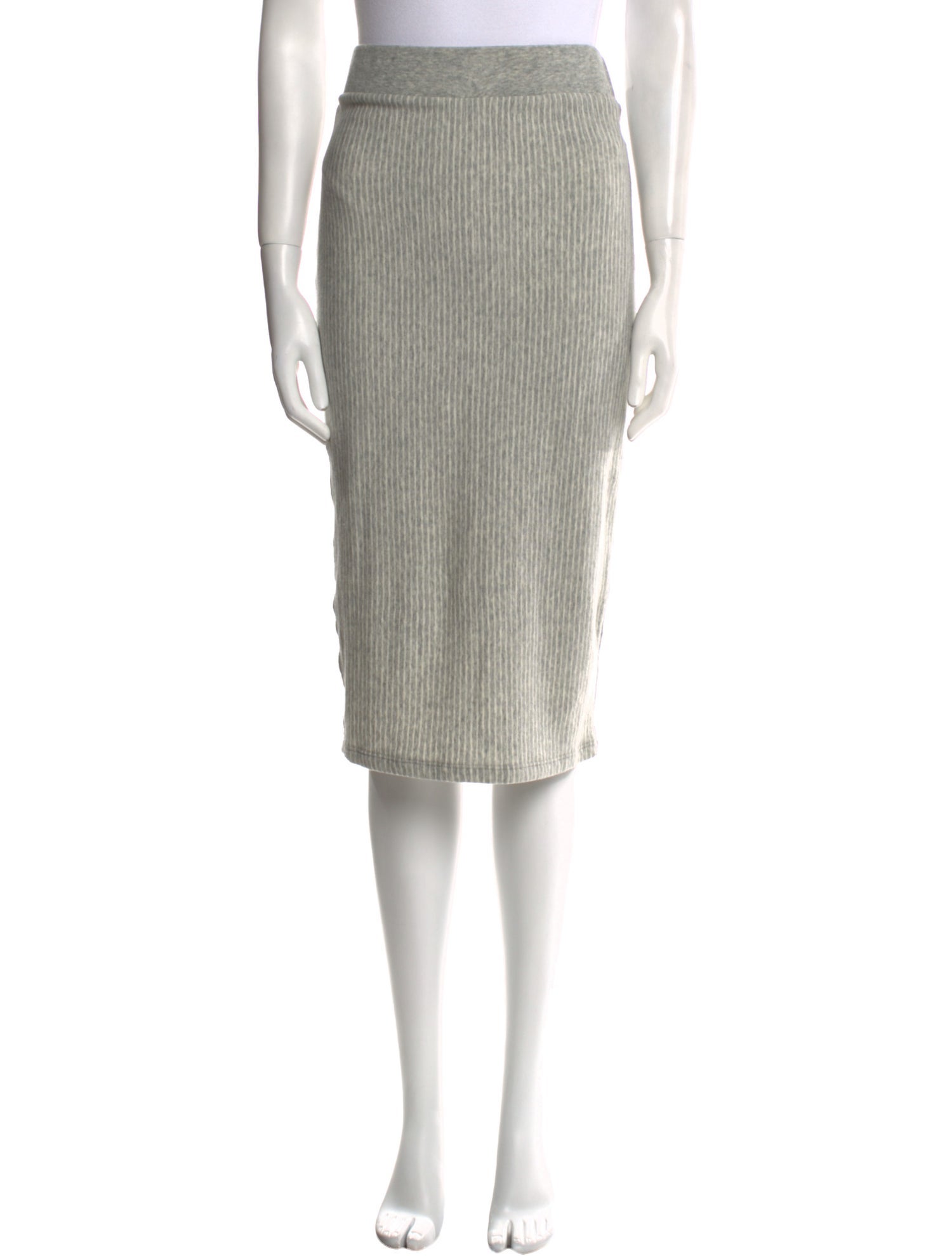 James Perse Embroidered Accent Knee-Length Skirt