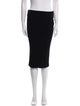 James Perse Raw-Edge Trim Knee-Length Skirt