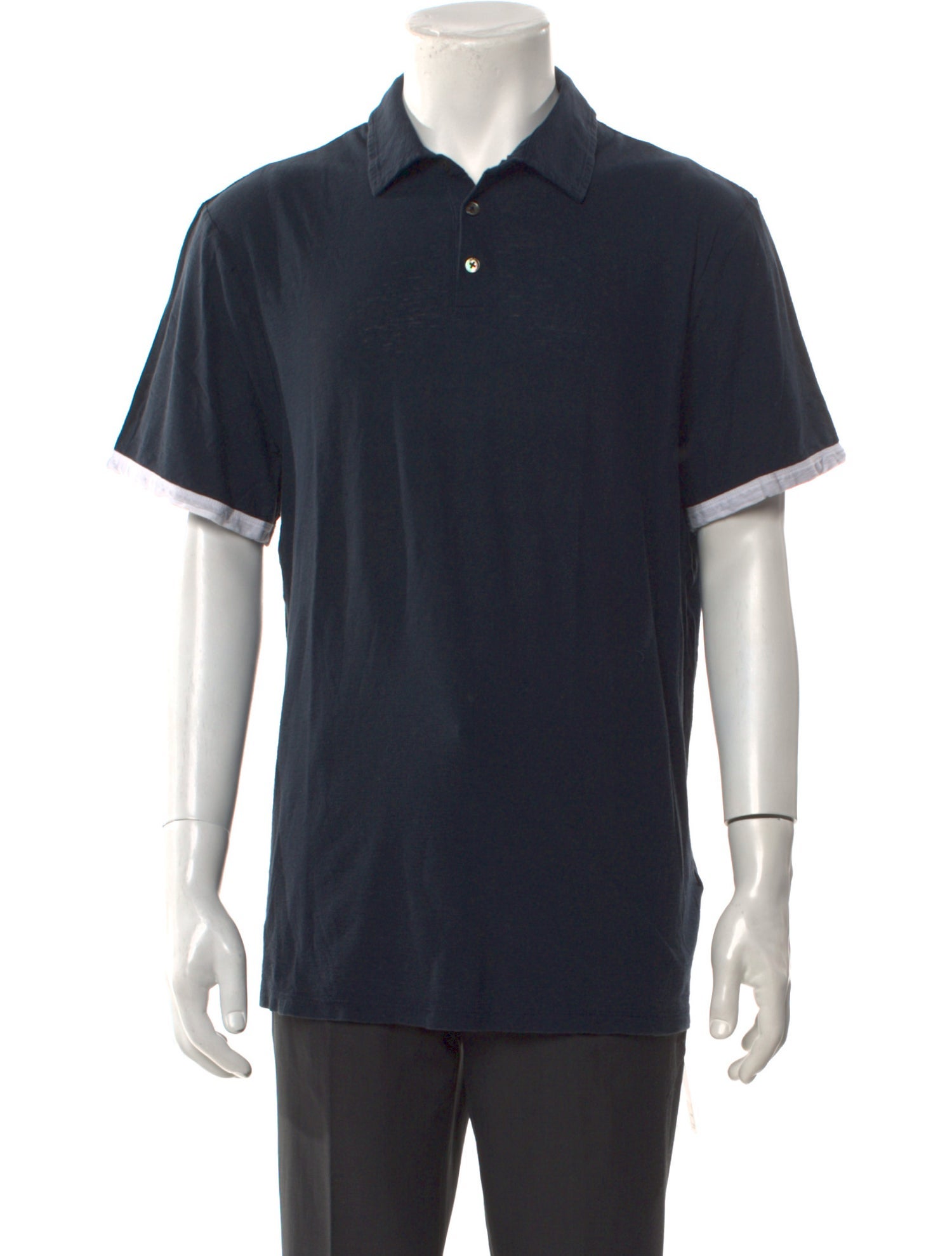 James Perse Collar Short Sleeve Polo Shirt