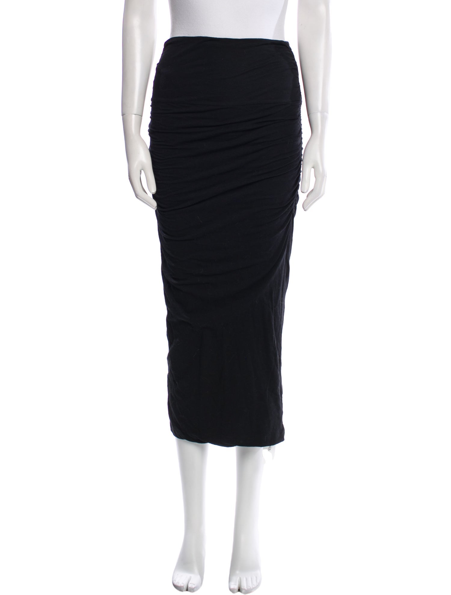 James Perse Ruffle Embellishment Midi Length Skirt