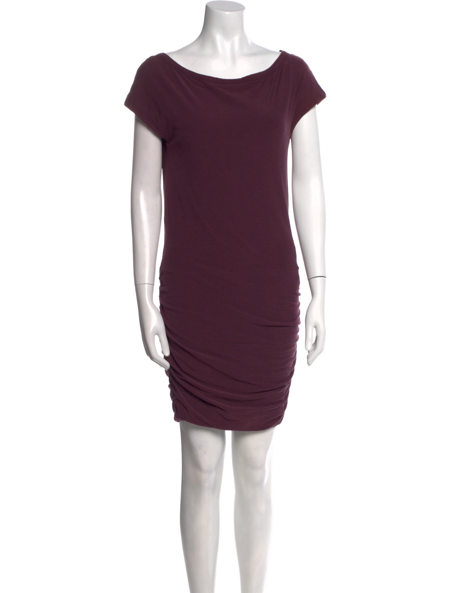 James Perse Bateau Neckline Mini Dress