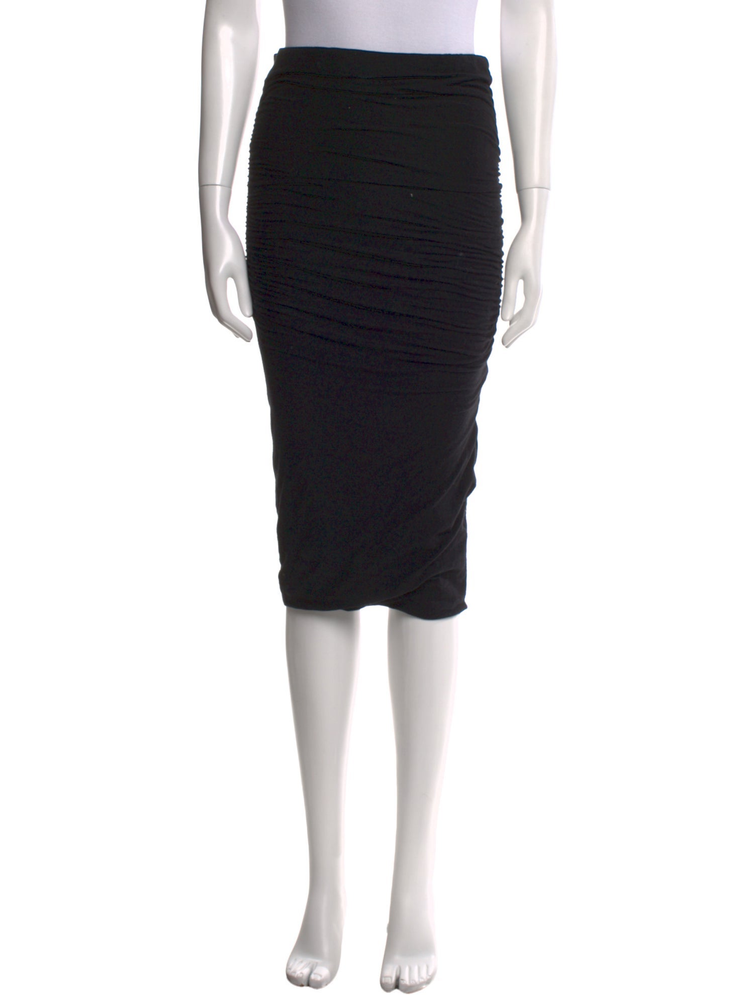 James Perse Ruffle Embellishment Knee-Length Skirt