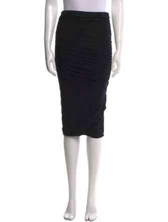 James Perse Ruffle Embellishment Knee-Length Skirt