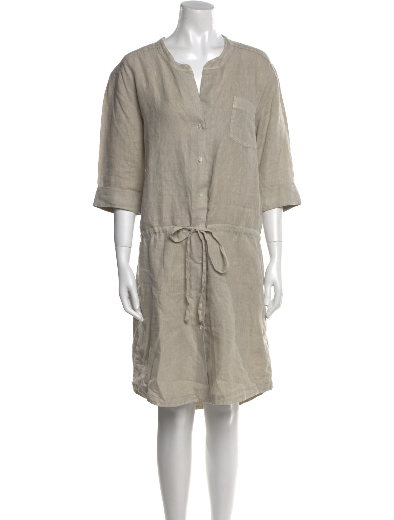 James Perse Linen Knee-Length Dress
