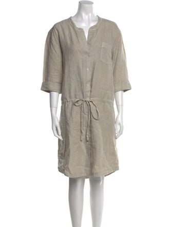 James Perse Linen Knee-Length Dress
