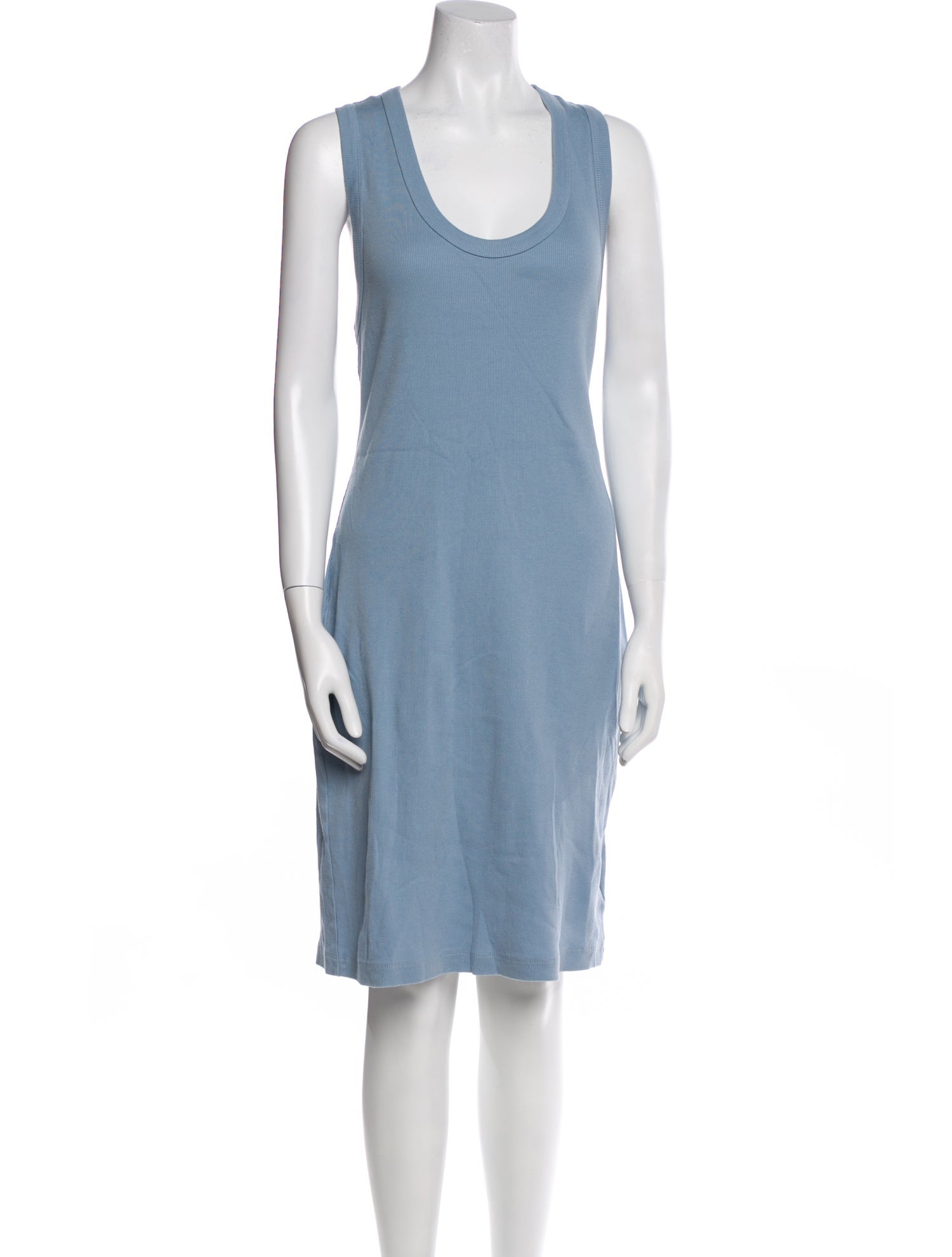 James Perse Scoop Neck Knee-Length Dress