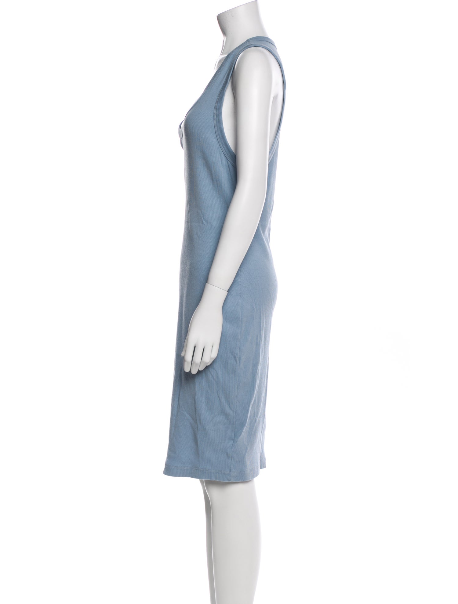 James Perse Scoop Neck Knee-Length Dress