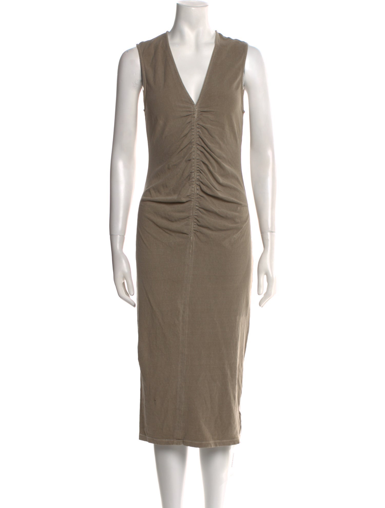 James Perse V-Neck Midi Length Dress