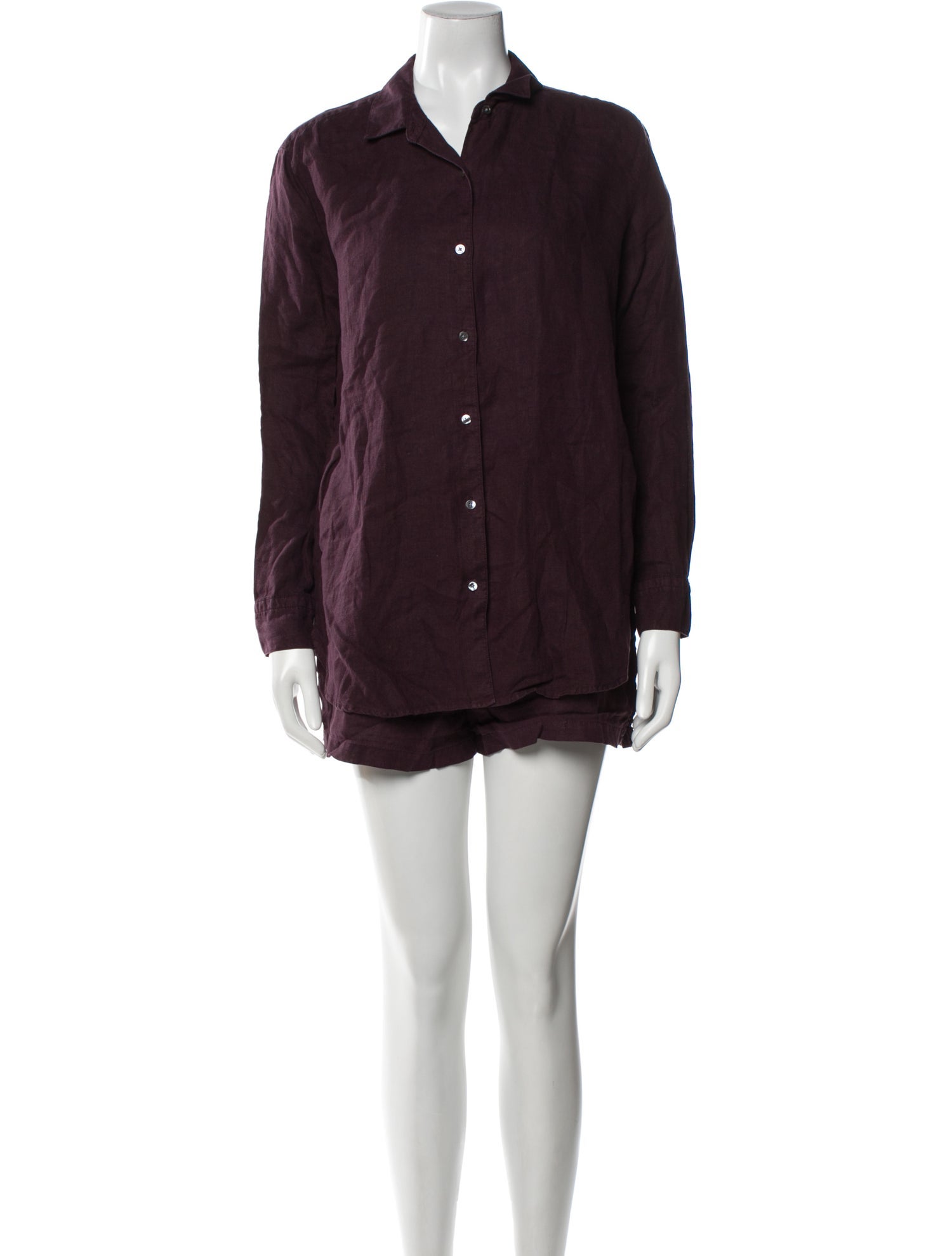 James Perse Linen Short Set