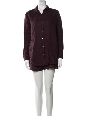 James Perse Linen Short Set