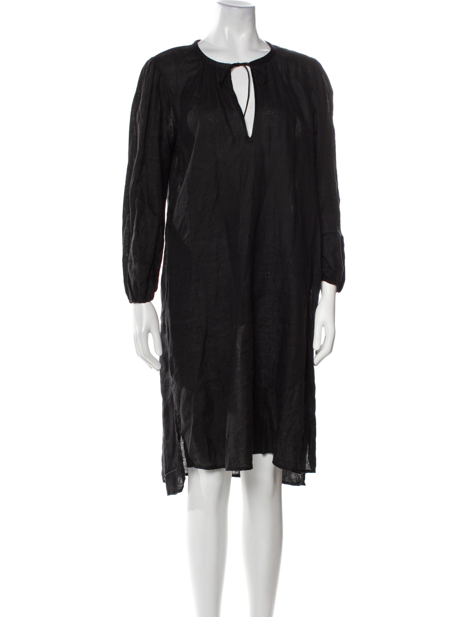 James Perse Linen Knee-Length Dress